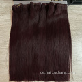 Großhandel Farbe hervorgehobene rote Erweiterung Haarscheuchen 100% Remy Hair Extension Rohindische billige menschliche Haarbündel Anbieter Anbieter